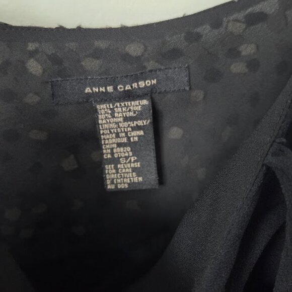 Anne Carson Asymetrical Silk blouse vintage - Picture 3 of 4